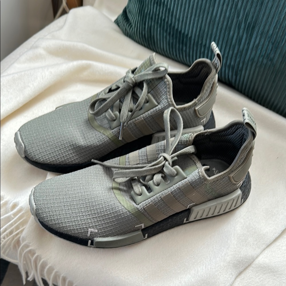 Adidas army green NMD Sneakers with Breathable Mesh and Cushioned Sole